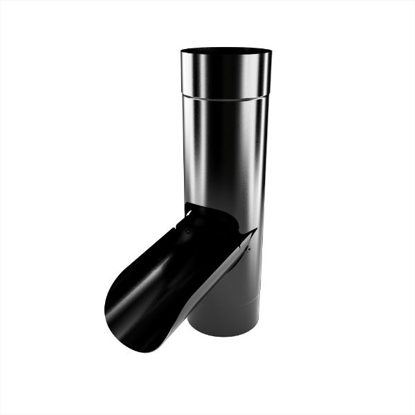 100mm Dia Downpipe Rainwater Diverter (Jet Black)