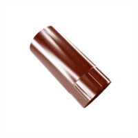 100mm Dia Downpipe Intermediate 1.00m (Oxide Red)