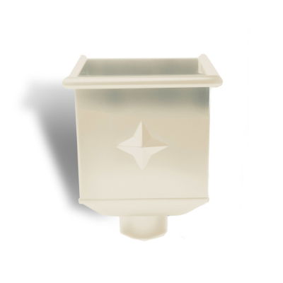 80mm Grey White Steel Box Hopper Head