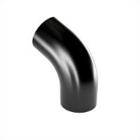 87mm Dia Downpipe Bend 120° (Jet Black)