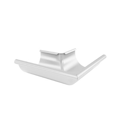 150mm Half Round External Angle 90° (Pure White)