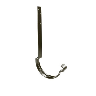 125mm Half Round Top Fix Rafter Bracket 270mm (Grey Brown)