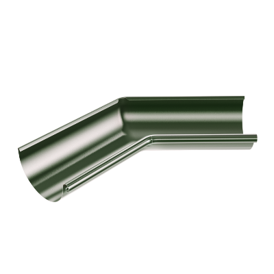 125mm Half Round Internal Angle 135° (Chrome Green)