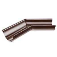 125mm Half Round External Angle 135° (Chocolate Brown)