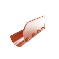 125mm Gutter Overflow Element 180° (Copper Brown)