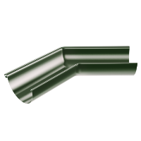 125mm Half Round External Angle 135° (Chrome Green)