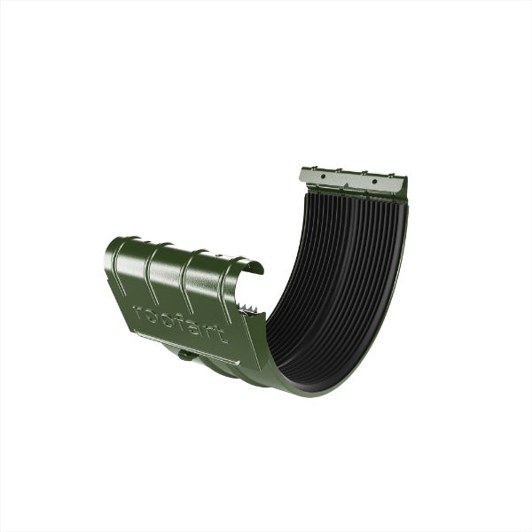 150mm Half Round Union Connector (Chrome Green)