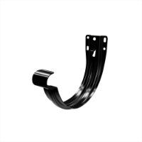 125mm Half Round Fascia Bracket (Jet Black)