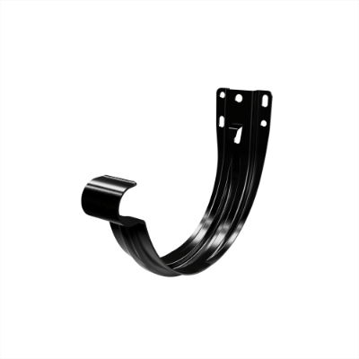 125mm Half Round Fascia Bracket (Jet Black)