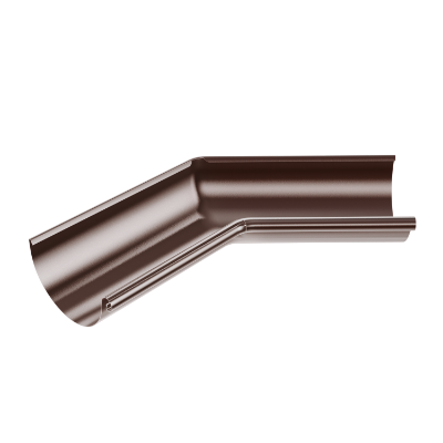 150mm Half Round Internal Angle 135° (Chocolate Brown)