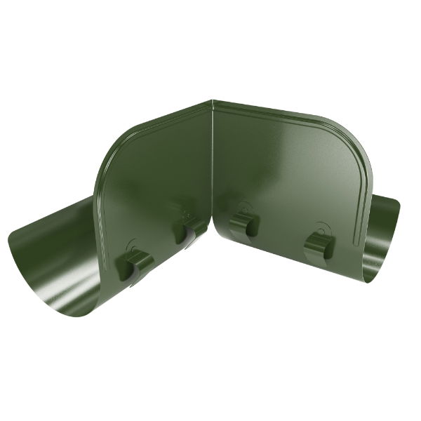 150mm Gutter Overflow Element 90° (Chrome Green)